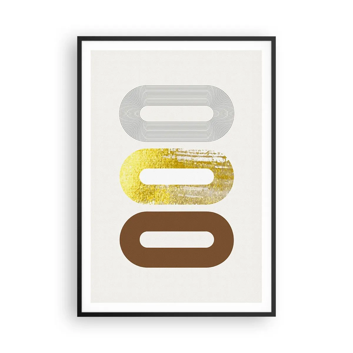 Poster in einem schwarzem Rahmen - Oooh! - 70x100 cm