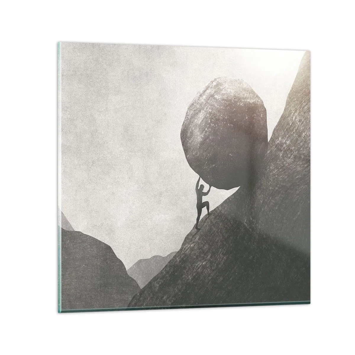 Glasbild - Bild auf glas - Ich glaube wider alle Hoffnung - 50x50 cm