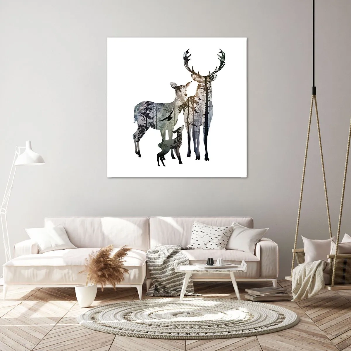 Bild auf Leinwand - Leinwandbild - Familienfotografie - 60x60 cm