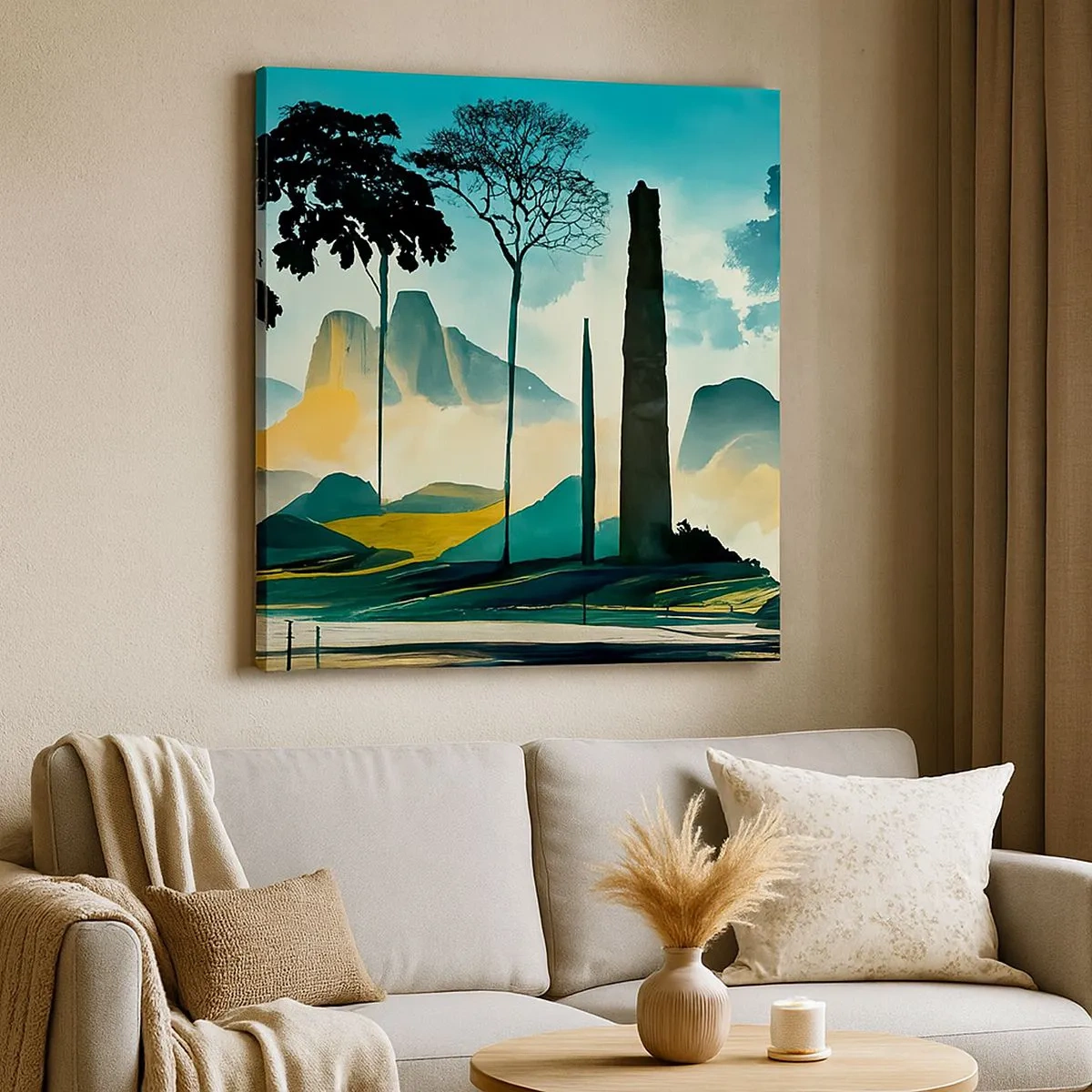 Bild auf Leinwand - Leinwandbild - Immer höher und höher - 30x30 cm