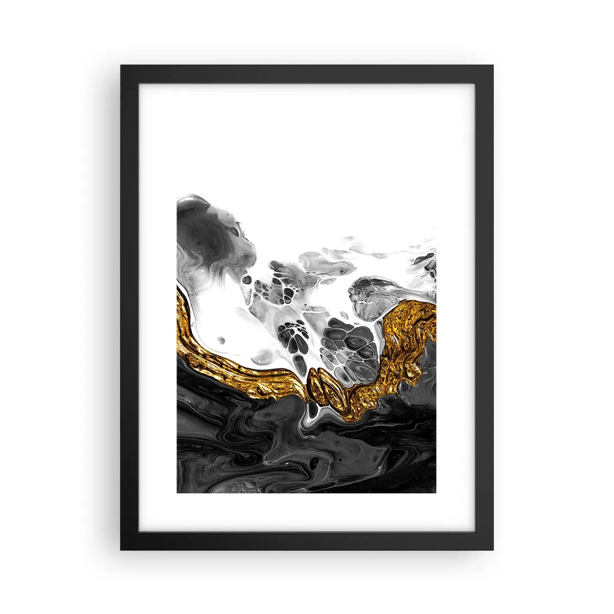 Poster in einem schwarzem Rahmen - Organische Komposition - 30x40 cm