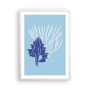 Poster in einem weißen Rahmen - Blattformen - 50x70 cm