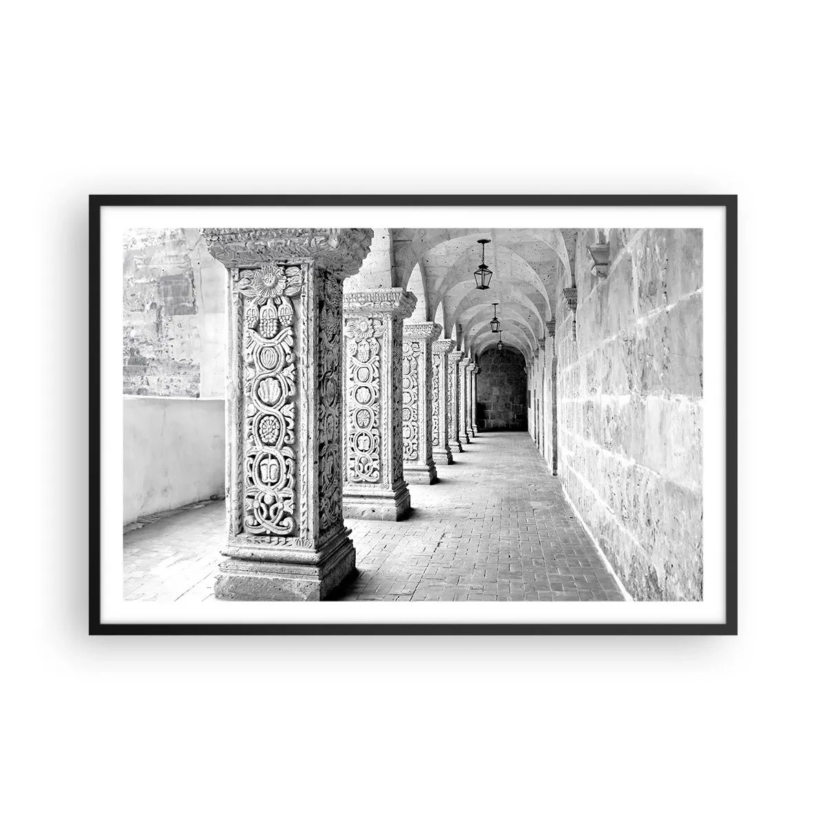 Poster in einem schwarzem Rahmen - Und wo geht’s hin...? - 91x61 cm