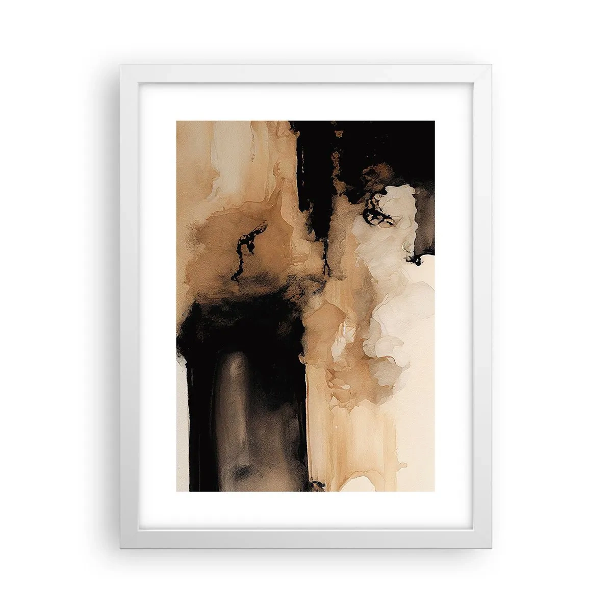 Poster in einem weißen Rahmen - Faszinierende Abstraktion - 30x40 cm