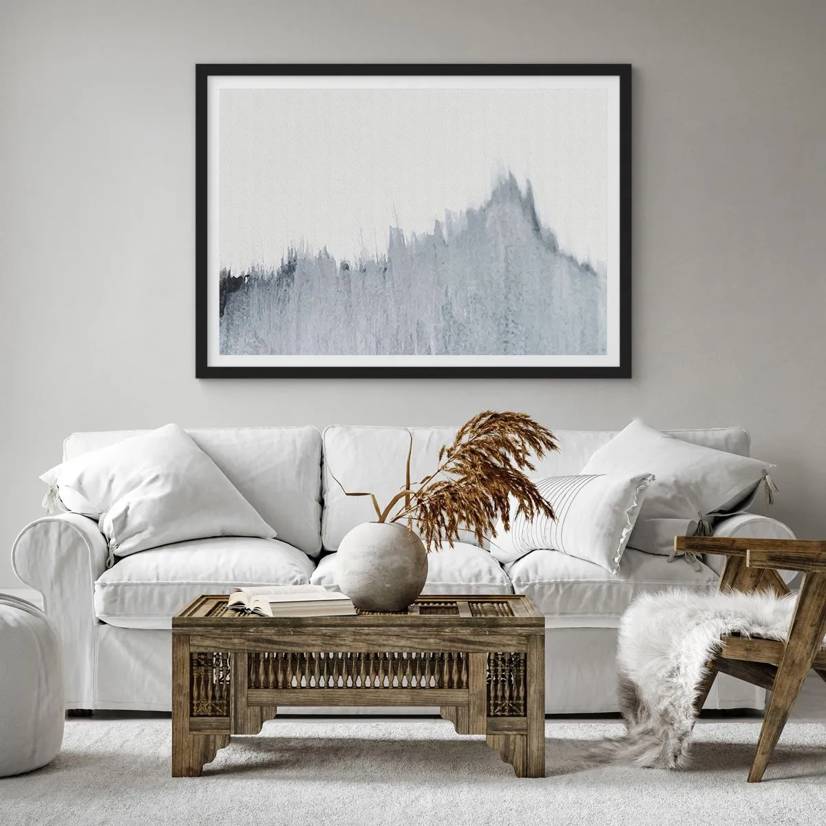 Poster in einem schwarzem Rahmen - Mysteriöse Aufzeichnung - 40x30 cm