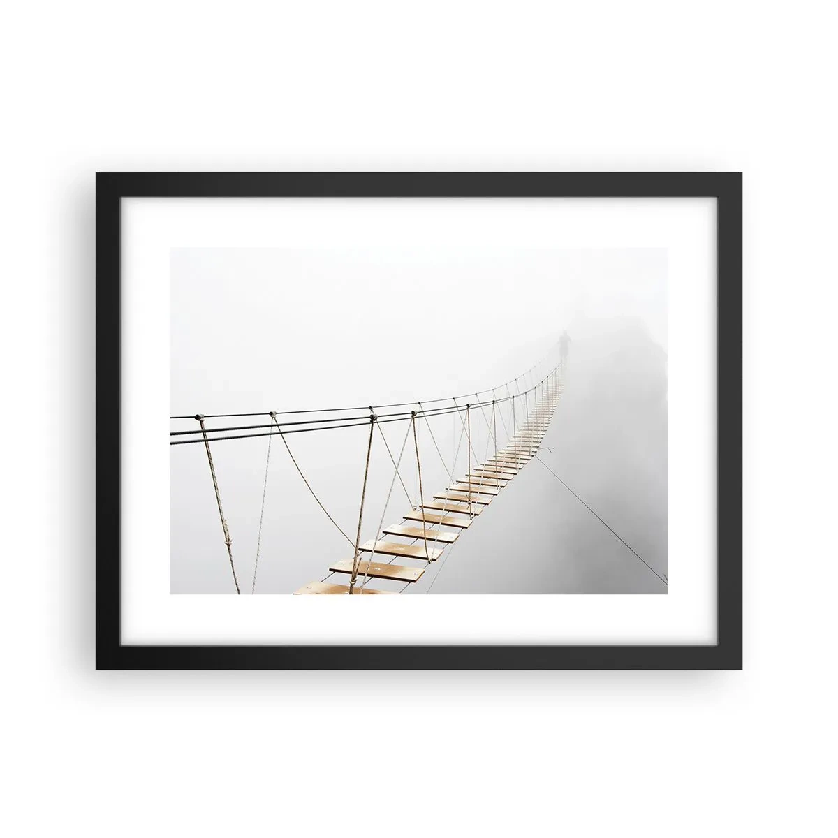 Poster in einem schwarzem Rahmen - Wohin wird es dich führen? - 40x30 cm