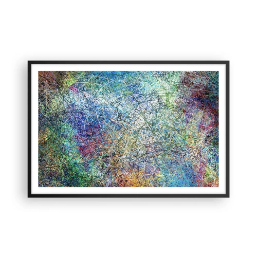 Poster in einem schwarzem Rahmen - Es ist nicht so einfach - 91x61 cm