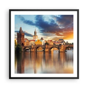 Poster in einem schwarzem Rahmen - Schön seit Ewigkeiten - 60x60 cm