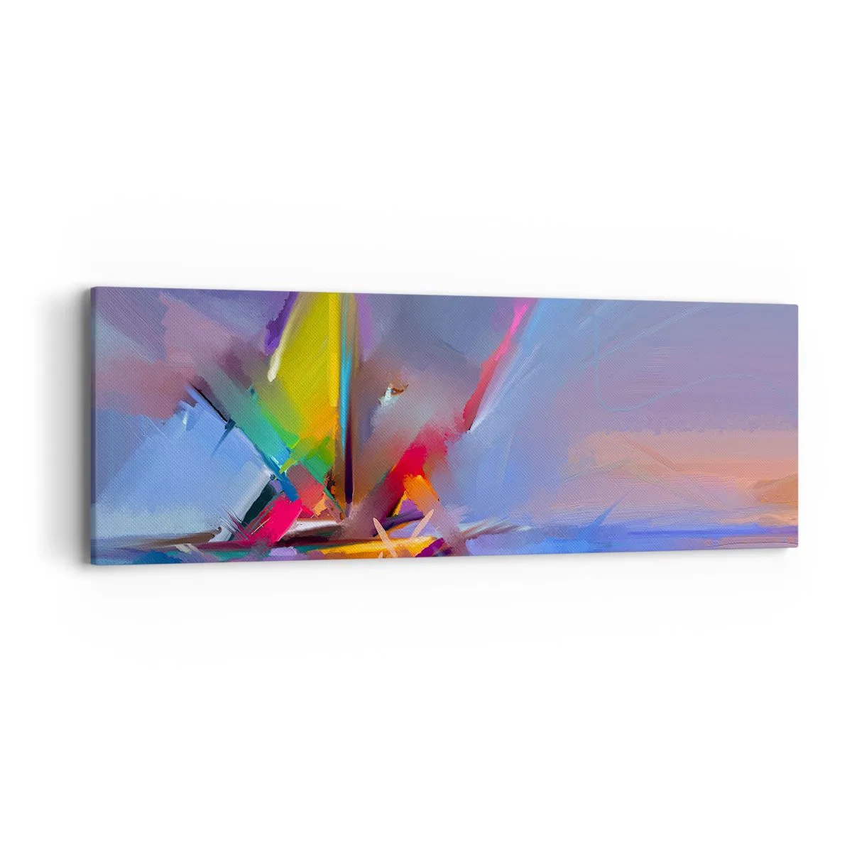 Bild auf Leinwand - Leinwandbild - Propeller wie ein Vogel - 90x30 cm