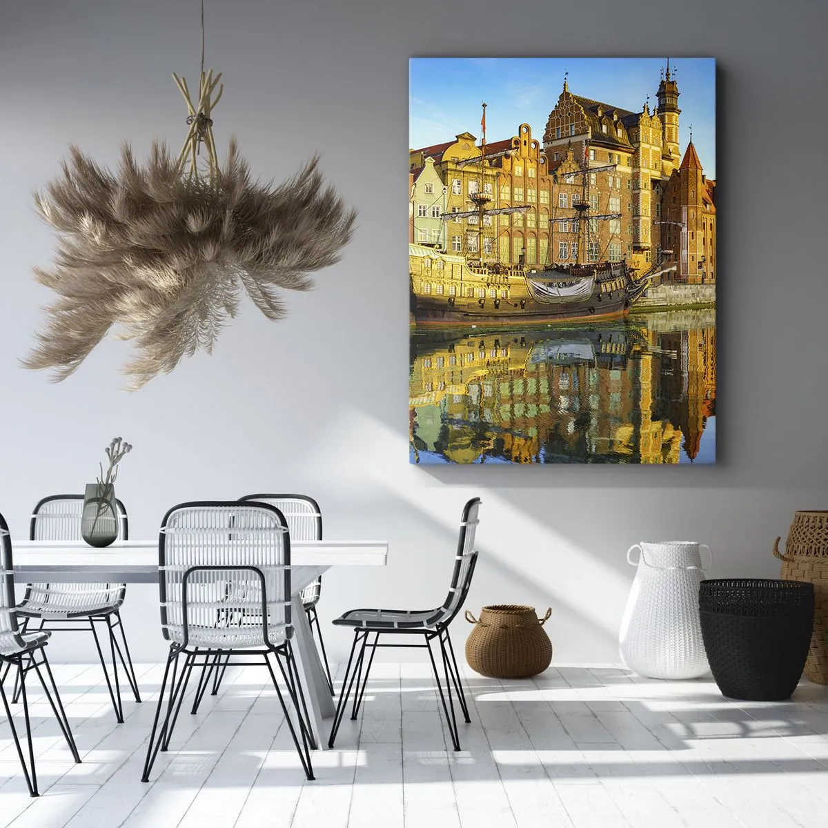 Bild auf Leinwand - Leinwandbild - Ein Spiegelbild der Vergangenheit - 65x120 cm