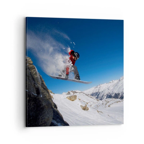 Bild auf Leinwand - Leinwandbild - Und du wurdest Teil des Raums - 70x70 cm