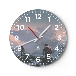 Wanduhr - Glasuhr - Unter einem unbekannten Stern - 30x30 cm