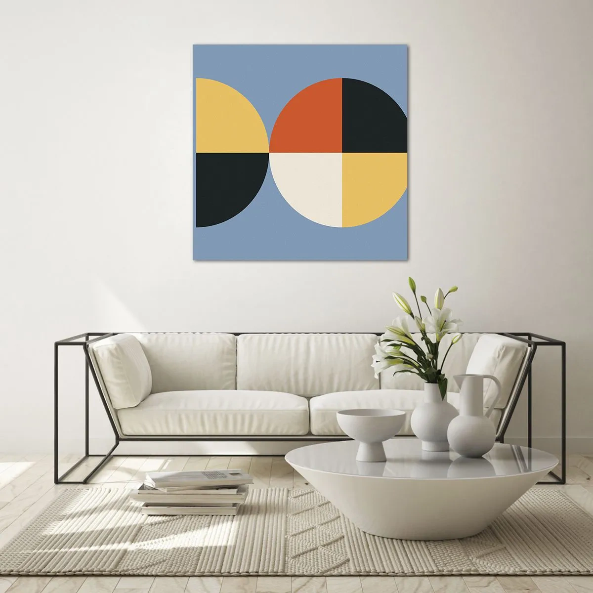 Glasbild - Bild auf glas - Beobachte und zähle - 70x70 cm