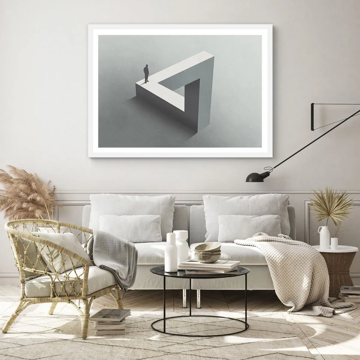 Poster in einem weißen Rahmen - Es ist also doch möglich - 50x40 cm