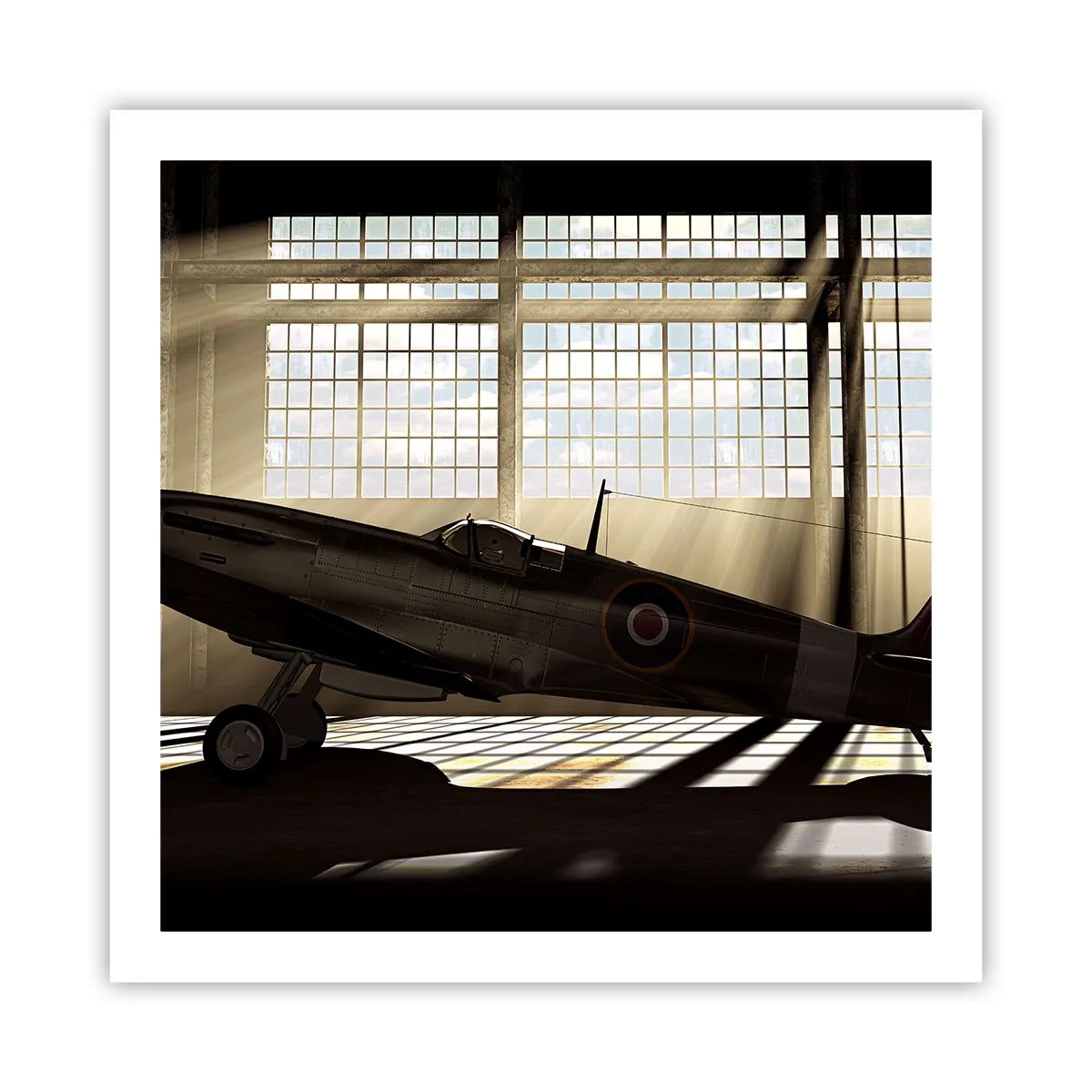 Poster - Die Ruhe eines Kriegers - 60x60 cm