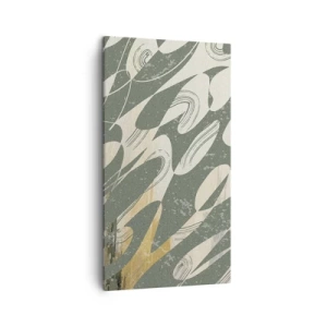 Bild auf Leinwand - Leinwandbild - Rhythmische Abstraktion - 45x80 cm