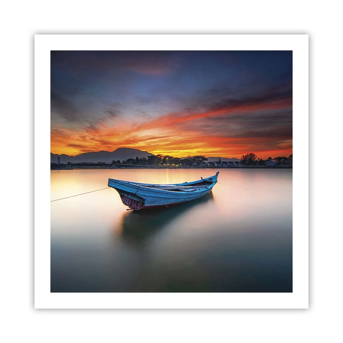 Poster - Eine gute Nacht kommt - 60x60 cm