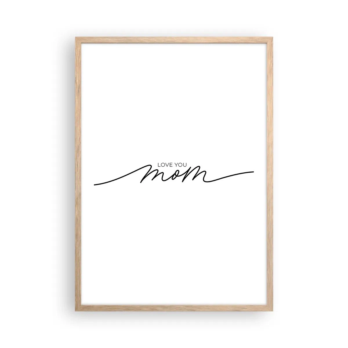 Poster in einem Rahmen aus heller Eiche - Große Emotionen - 50x70 cm