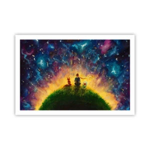 Poster - Liebe und Freundschaft - die ganze Welt - 91x61 cm