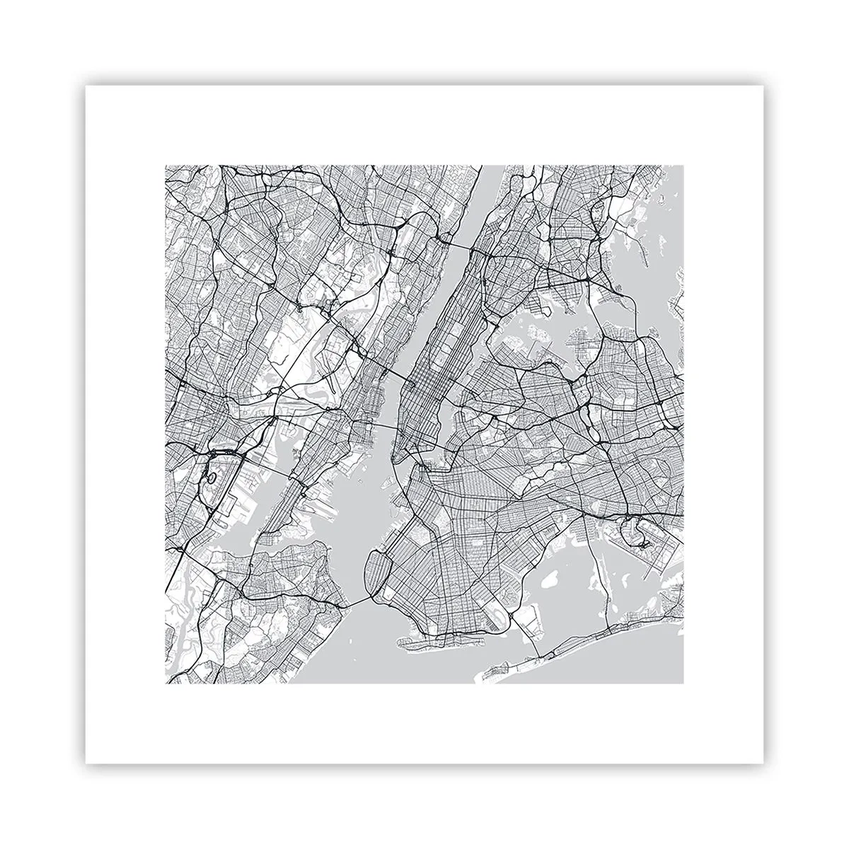 Poster - Die Anatomie einer Metropole - 30x30 cm