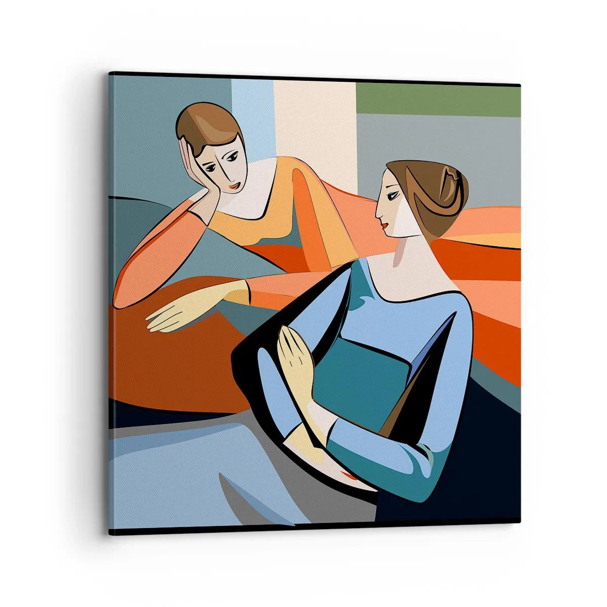 Bild auf Leinwand - Leinwandbild - Moment der Zuversicht - 70x70 cm