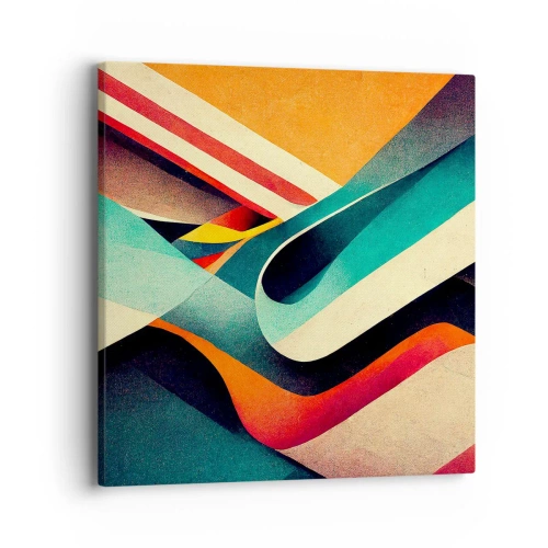 Bild auf Leinwand - Leinwandbild - Intensive Komposition - 40x40 cm