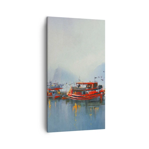 Bild auf Leinwand - Leinwandbild - Am Ende der Welt - 45x80 cm
