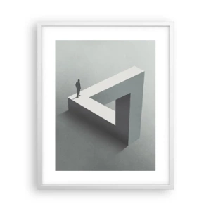 Poster in einem weißen Rahmen - Es ist also doch möglich - 40x50 cm