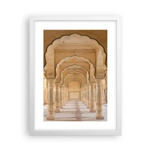 Poster in einem weißen Rahmen - Im Palast des Maharadschas - 30x40 cm