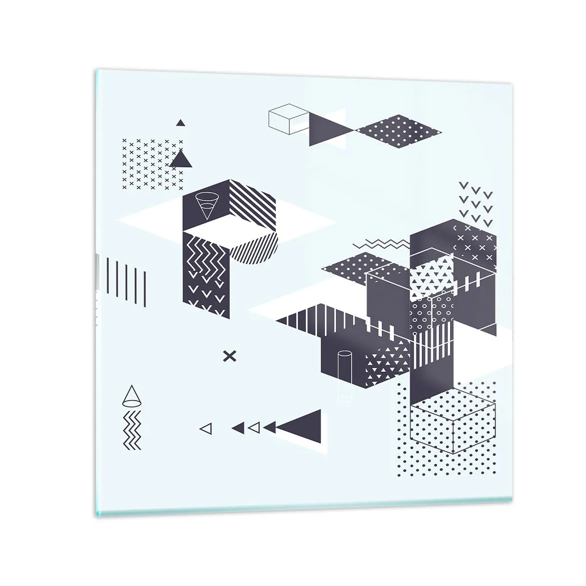 Glasbild - Bild auf glas - In der Seele eines Mathematikers - 40x40 cm