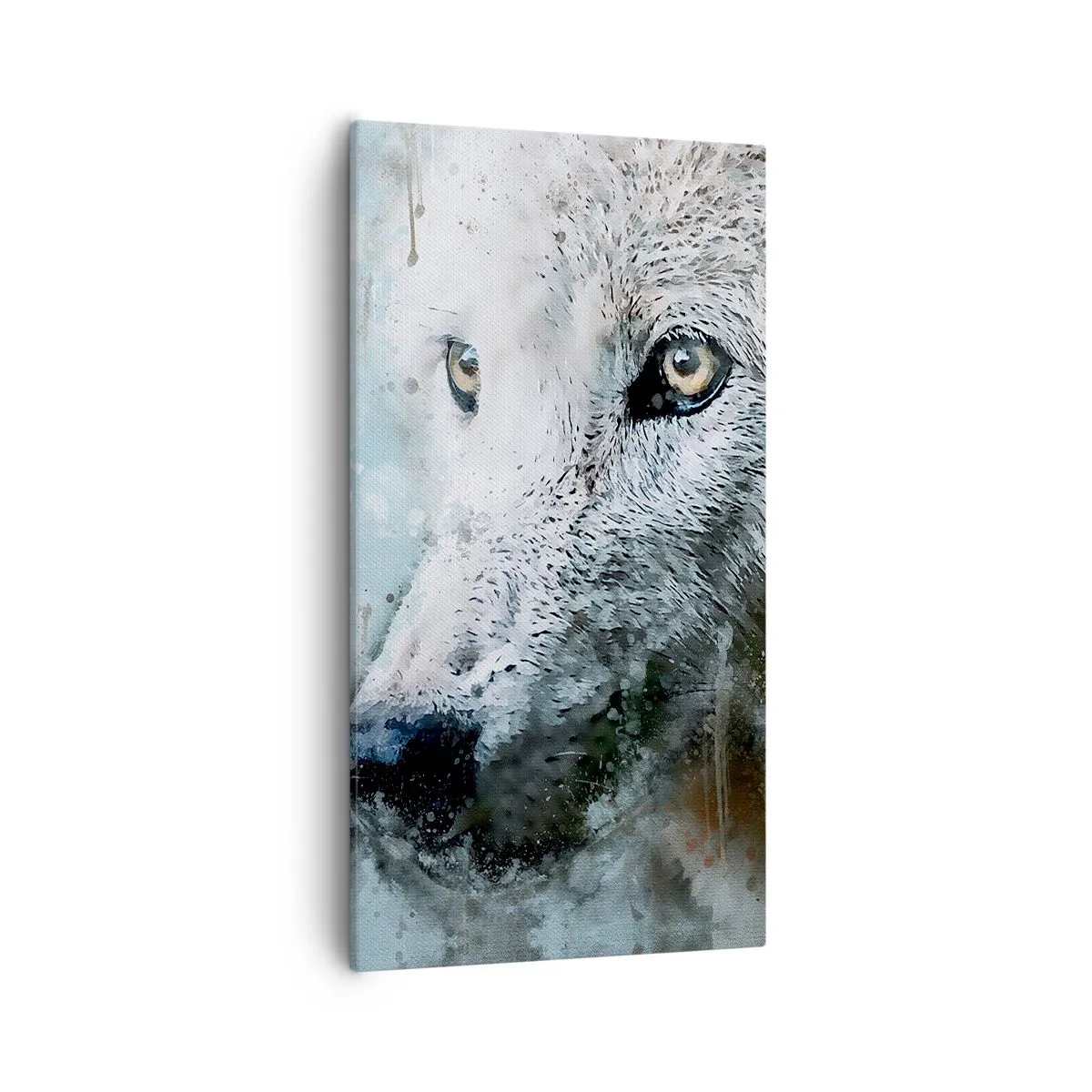 Bild auf Leinwand - Leinwandbild - Lerne die Wolfsseele kennen - 55x100 cm