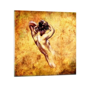 Glasbild - Bild auf glas - Entdeckt, aber immer noch ein Rätsel - 70x70 cm