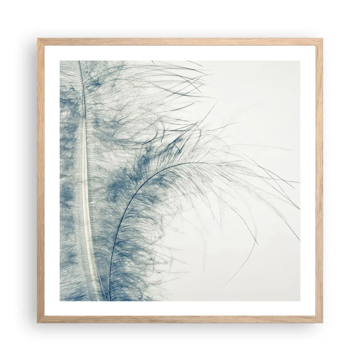 Poster in einem Rahmen aus heller Eiche - Flüstern der Natur - 60x60 cm