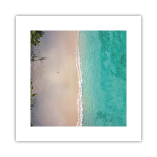 Poster - Paradiesstrand - 30x30 cm