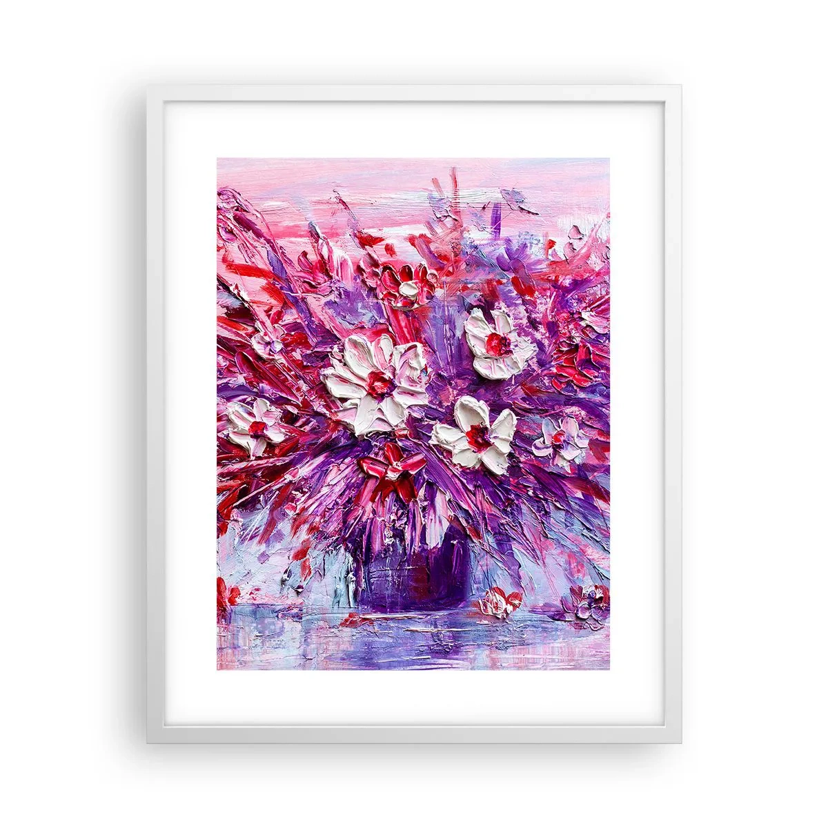 Poster in einem weißen Rahmen - Unschuld und Leidenschaft - 40x50 cm