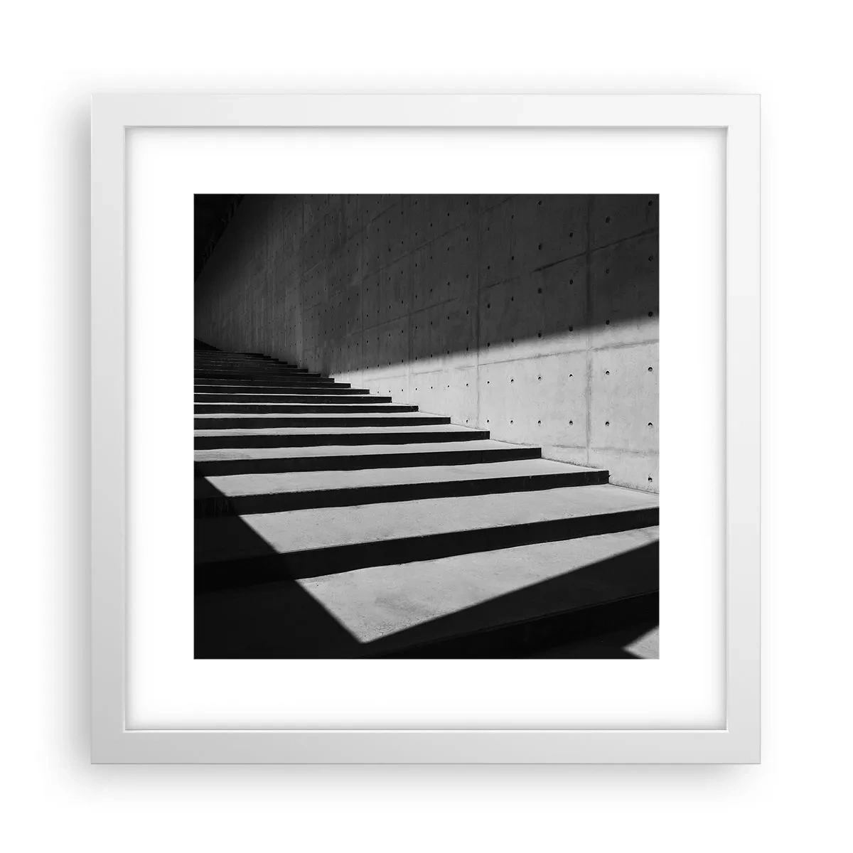 Poster in einem weißen Rahmen - Rohe Schönheit des Modernismus - 30x30 cm