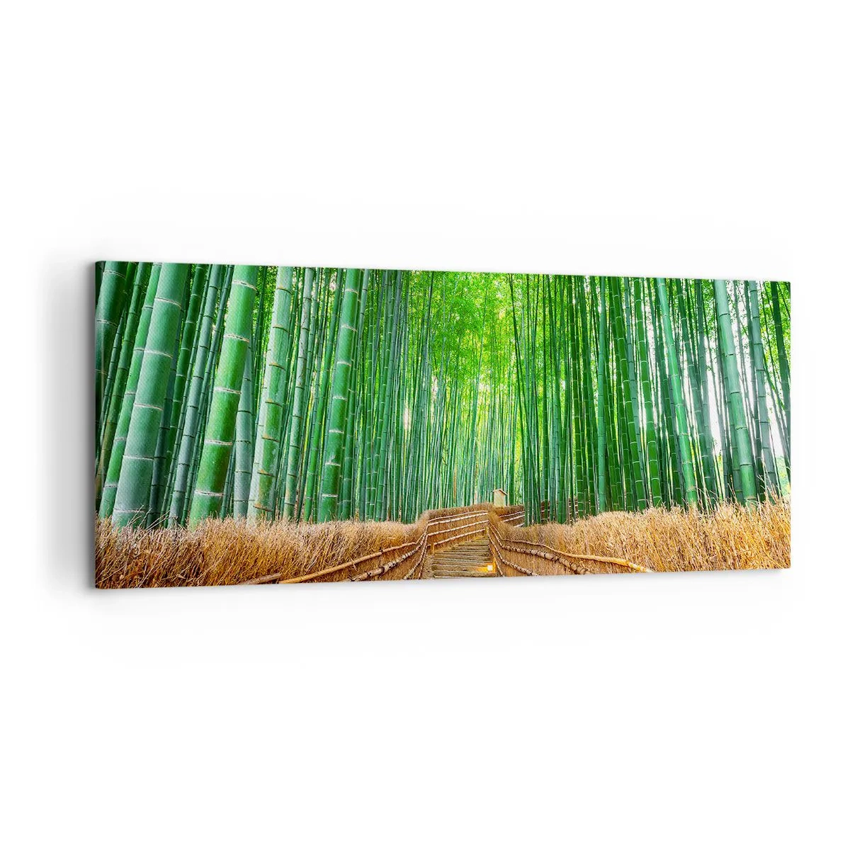 Bild auf Leinwand - Leinwandbild - Die Essenz der asiatischen Natur - 100x40 cm