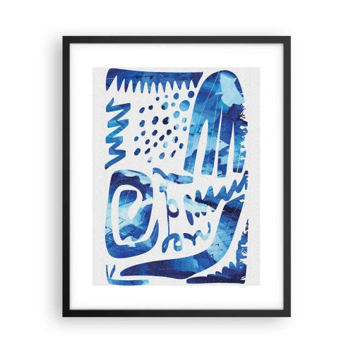 Poster in einem schwarzem Rahmen - Zurück zu den Wurzeln - 40x50 cm