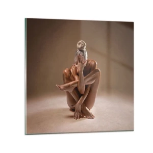 Glasbild - Bild auf glas - Die Einheit von Körper und Geist - 30x30 cm