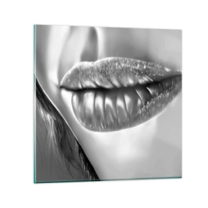 Glasbild - Bild auf glas - Ich weiß, was du denkst… - 60x60 cm