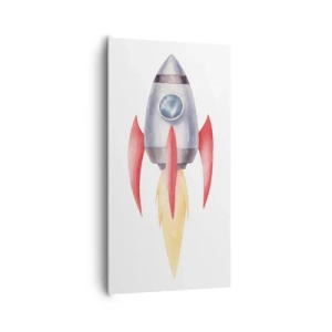 Bild auf Leinwand - Leinwandbild - Höher, schneller, weiter - 65x120 cm