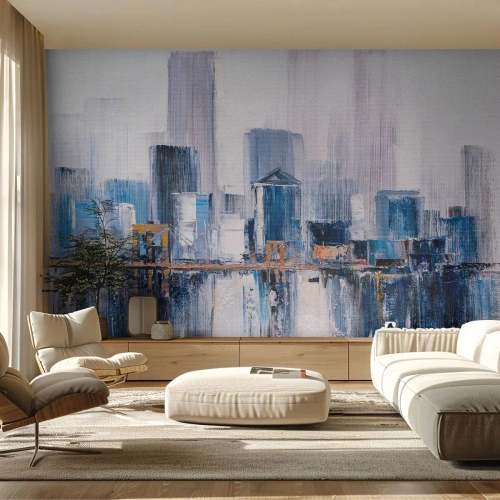 Fototapete Premium Sand - New Yorker Eindruck - Gebäude, Stück, Malerei - 250x175 cm
