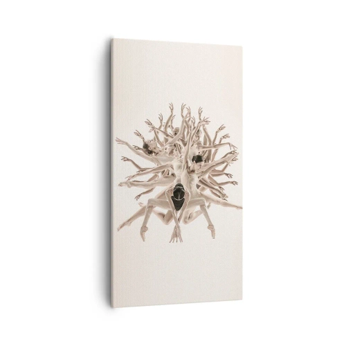 Bild auf Leinwand - Leinwandbild - Aufblühen im Tanz - 55x100 cm