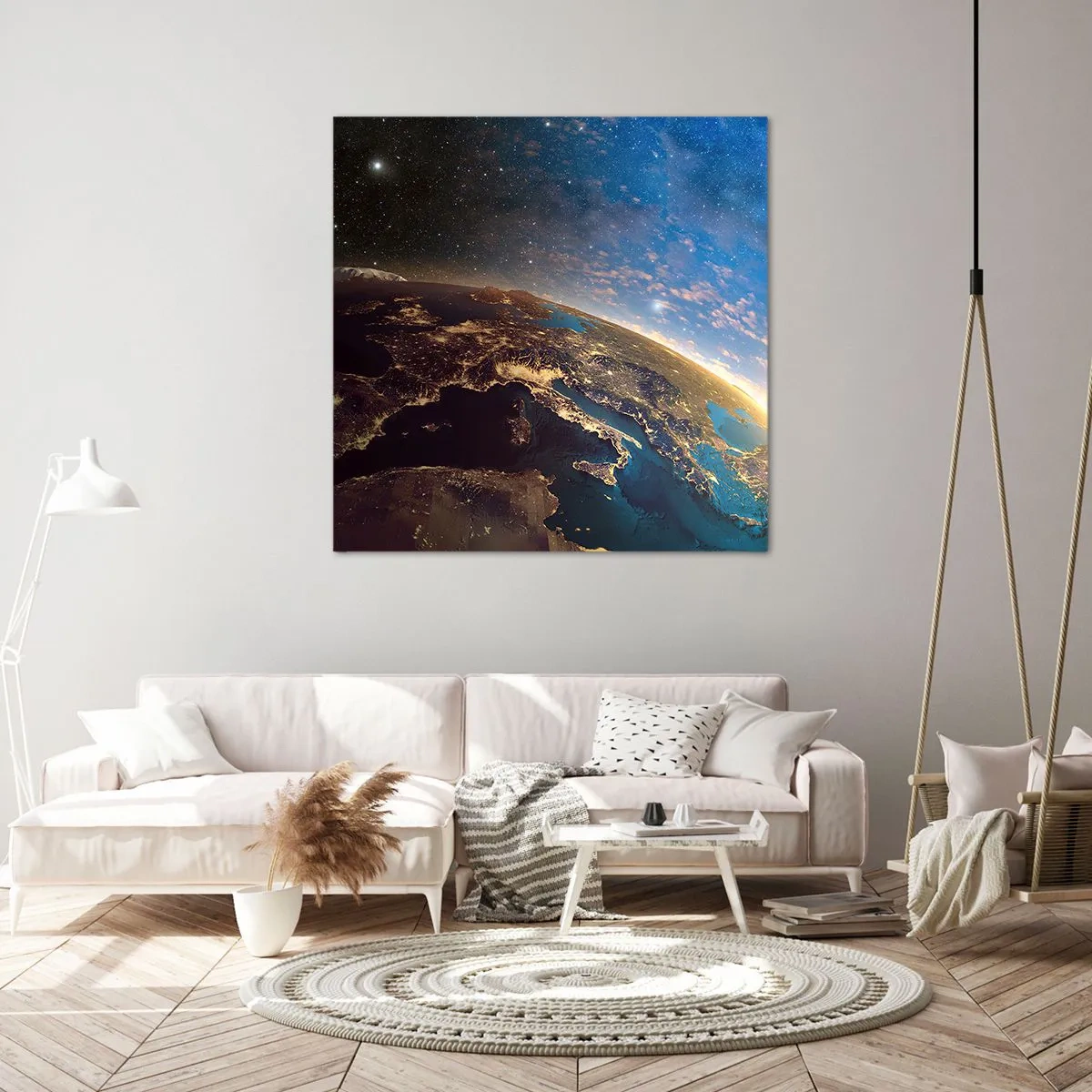 Bild auf Leinwand - Leinwandbild - Schauen wir uns aus der Ferne an - 50x50 cm