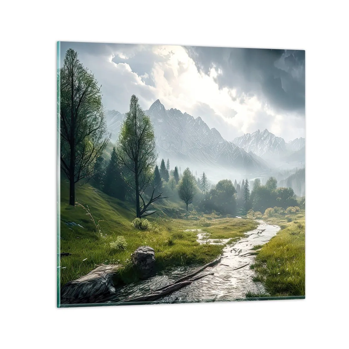 Glasbild - Bild auf glas - Hin und zurück - 70x70 cm