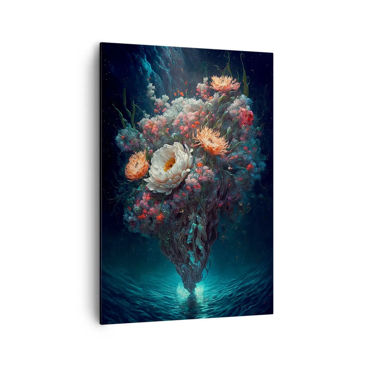 Bild auf Leinwand - Leinwandbild - Seltsamer Garten - 70x100 cm