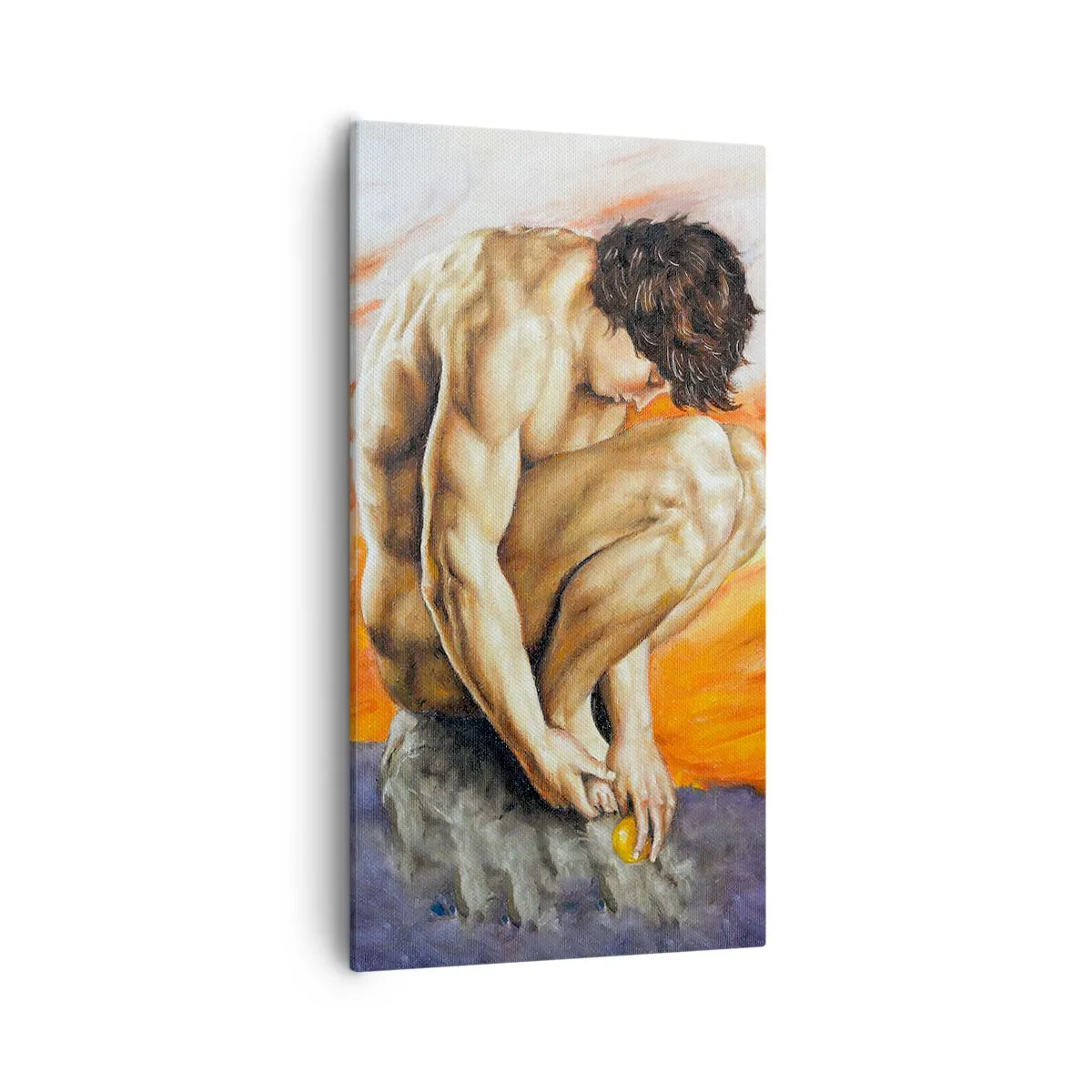 Bild auf Leinwand - Leinwandbild - In sich versunken - 55x100 cm