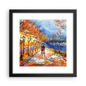 Poster in einem schwarzem Rahmen - Gemeinsam bis an die Grenze der Zeit - 30x30 cm