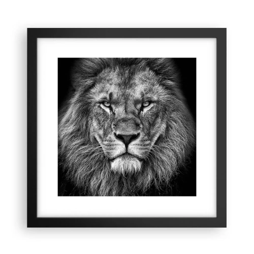 Poster in einem schwarzem Rahmen - Im Krönungsgewand - 30x30 cm