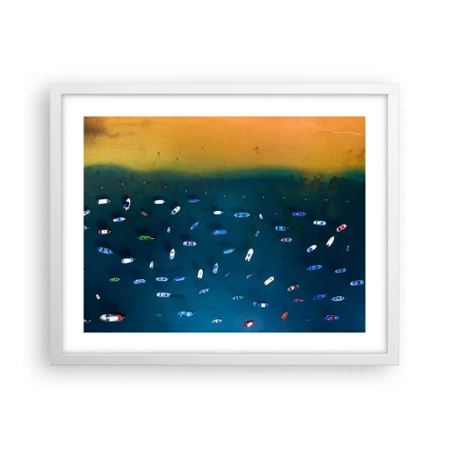 Poster in einem weißen Rahmen - Feiertagsspiel - 50x40 cm